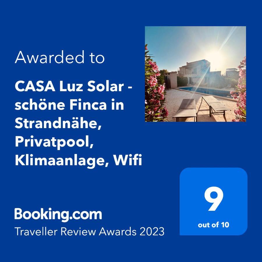Casa Luz Solar - Schoene Finca In Strandnaehe, Privatpool, Klimaanlage, Wifi Santanyi Luaran gambar